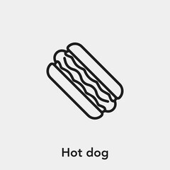 hot dog icon vector sign symbol