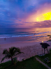 Sunset at The long beach, Sri Lanka