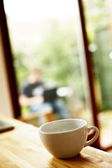 Teacup on the table