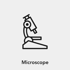 microscope icon vector sign symbol