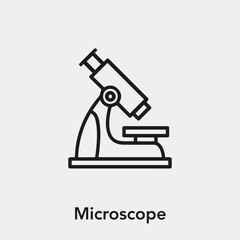 microscope icon vector sign symbol