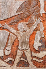 Vintage old fresco