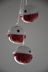 view of spheres hanging with white rope