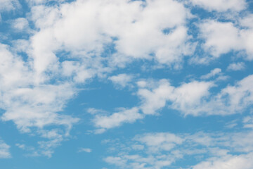 Blue sky and white clouds background