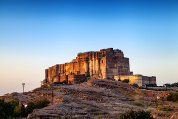 Jodhpur, Rajasthan, India – December 27, 2014 : Magnificent Mehr