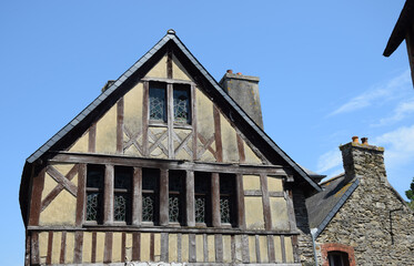 Fachwerk in Treguir, Bretagne