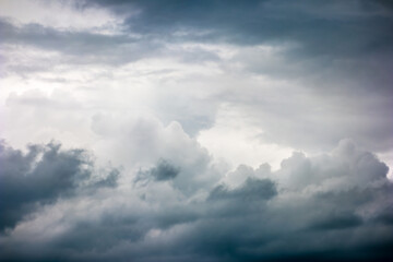 Dark clouds landscape background.