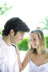 Obraz premium Man and woman spending time together