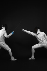 Man attacking his opponent