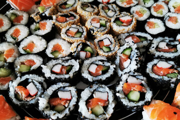 homemade sushi food texture
