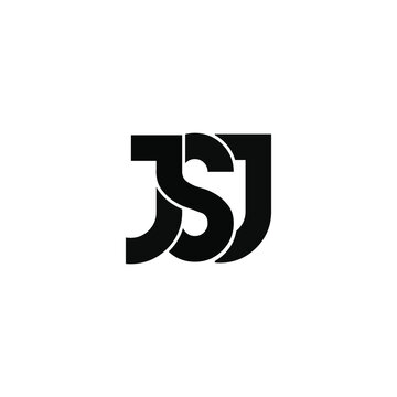 jsj letter original monogram logo design