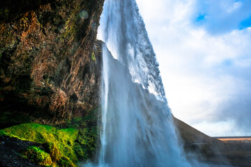 Seljalandsfoss, a magic waterfall in South Iceland