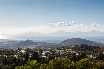 View from the village of Zia. Kos Island.