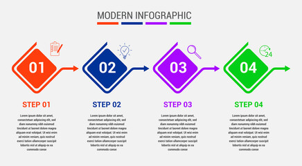 Vector illustration infographics. For content, diagram, flowchart, steps, parts, timeline infographics, workflow, chart.	