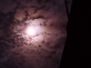 moon and clouds