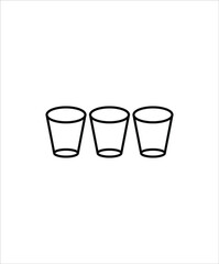 water cup icon,vector best line icon.