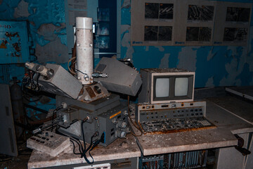 Soviet old devices at the factory