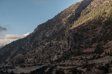 Mountains surrounding Upper Pisang, Annapurna circuit, Nepal