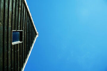 Low angle view of a house