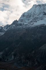 Mountains trekking Annapurna circuit, Marshyangdi river valley, Annapurna circuit, Nepal