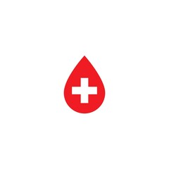 Blood ilustration logo vector