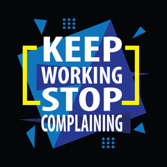 Motivational quote typography design