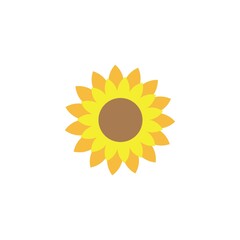 Sunflower logo icon vecto