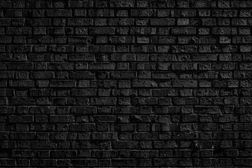 Fototapeta na wymiar Broken rough textured black brick background