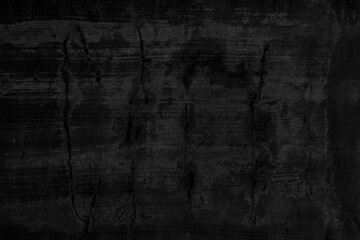 Black concrete background with scratch and dirt and crack