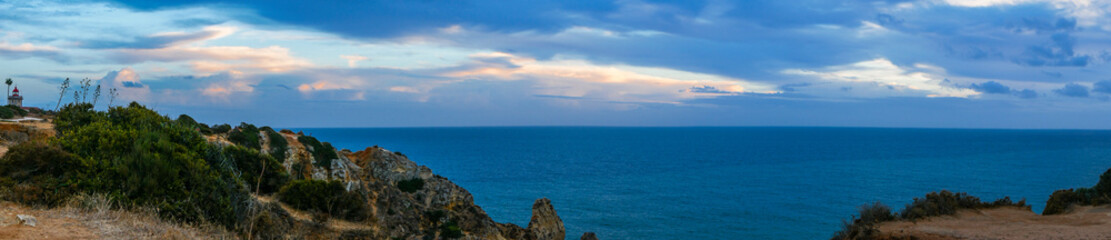 Panoramic View Of Sea Against Sky