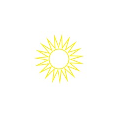 sun ilustration logo vector icon
