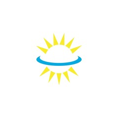 sun ilustration logo vector icon