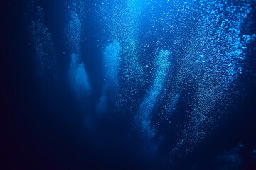 bubbles air under water ocean background diving nature abstract background underwater