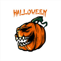 Pumpkin Halloween Illustration
