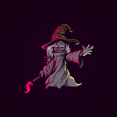 Witch Dark Illustration