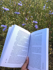 book and flower