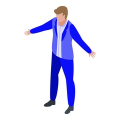 Industry textile costume icon. Isometric of industry textile costume vector icon for web design isolated on white background