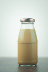 Coffee in glass bottle