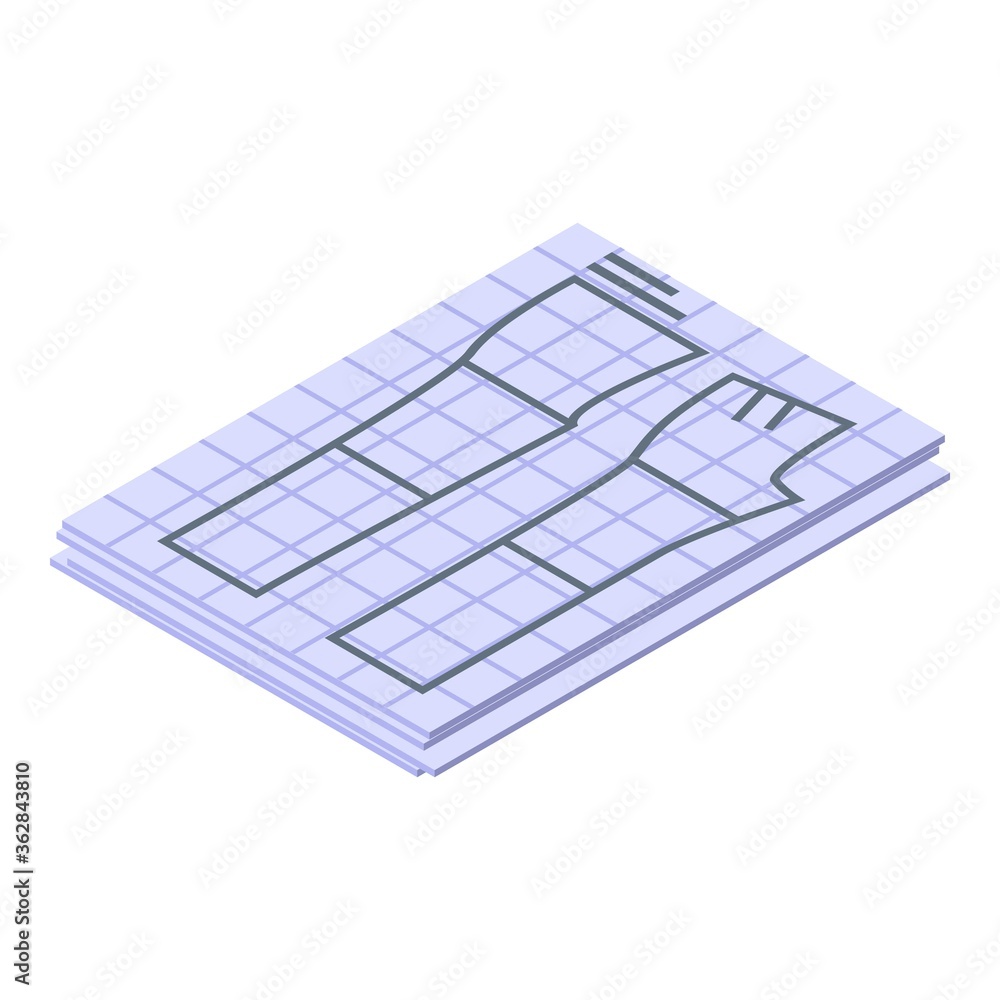 Poster sketch textile production icon. isometric of sketch textile production vector icon for web design is