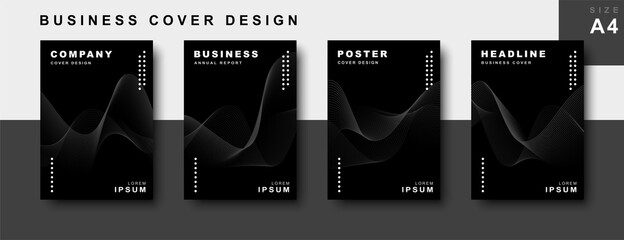 Set of business cover design - obrazy, fototapety, plakaty