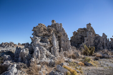 The tufas at Mono Lake, in California.