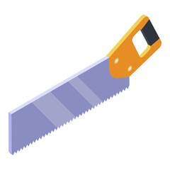 Home saw icon. Isometric of home saw vector icon for web design isolated on white background