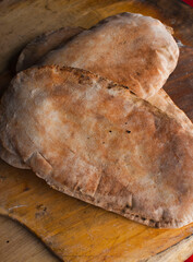 Bread. Cooking ingredients from a farmers markets, Fresh Fruits and vegetables. Classic ingredients and garnishes used in restaurant cooking.