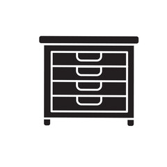 drawer icon vector