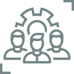 Scale your Team icon.
Contains such Icons as People selection, Testing, Recruitment, Job, Human resource, and more. Pixel Perfect. Vector Line.