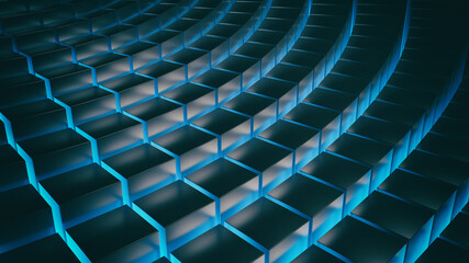 Background of square blocks.