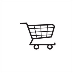 Shopping cart icon vector