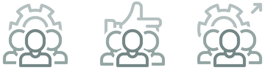 Search for Candidates Icon set. Contains such Icons as People selection, Test, Recruitment, Job, Human resource, Scale Team, and more. 48x48px. Pixel Perfect. Vector icon.