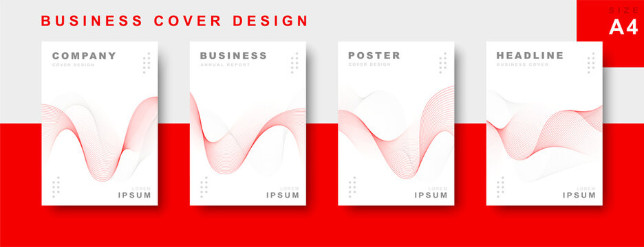 Set of business cover design