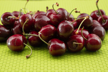 Cherries against the background of nature